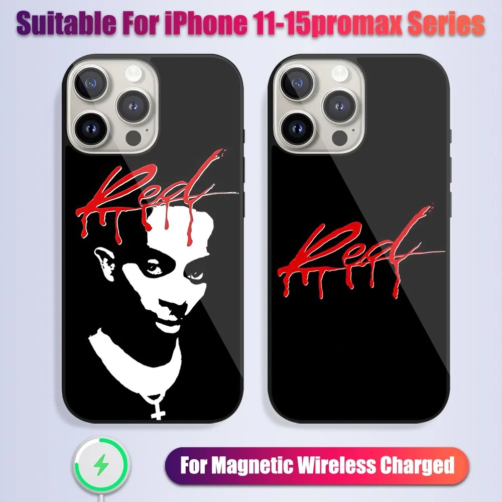 Playboi Carti Rapper Phone Case For iPhone 13 14 15 11 12 Pro Max Plus Wireless Glass Charging Magsafe Magnetic Shell