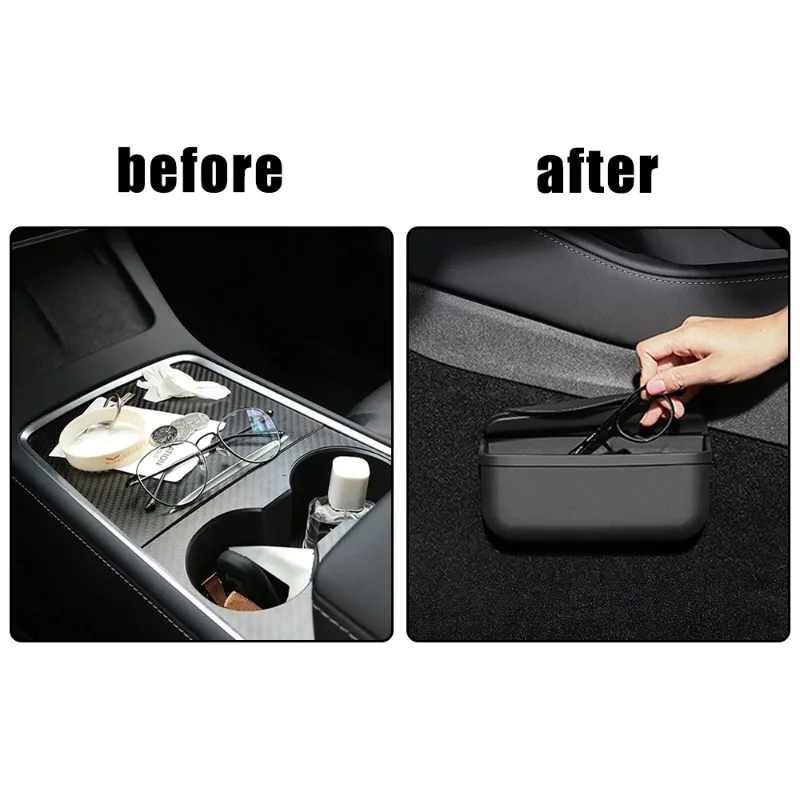 

Storage Box For Tesla Model 3 Model Y Sticky Seat Crevice Side Glasses Case Silicone Sunglasses Holder Auto Interior Accessories