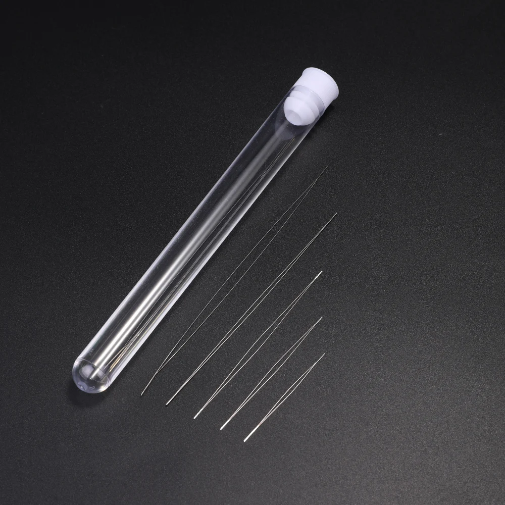 Big Eye Needle Open Curved Beading Needles Pins Beads Bracelet Necklace DIY Jewelry Making Tools Handmade Beaded Threading Pin