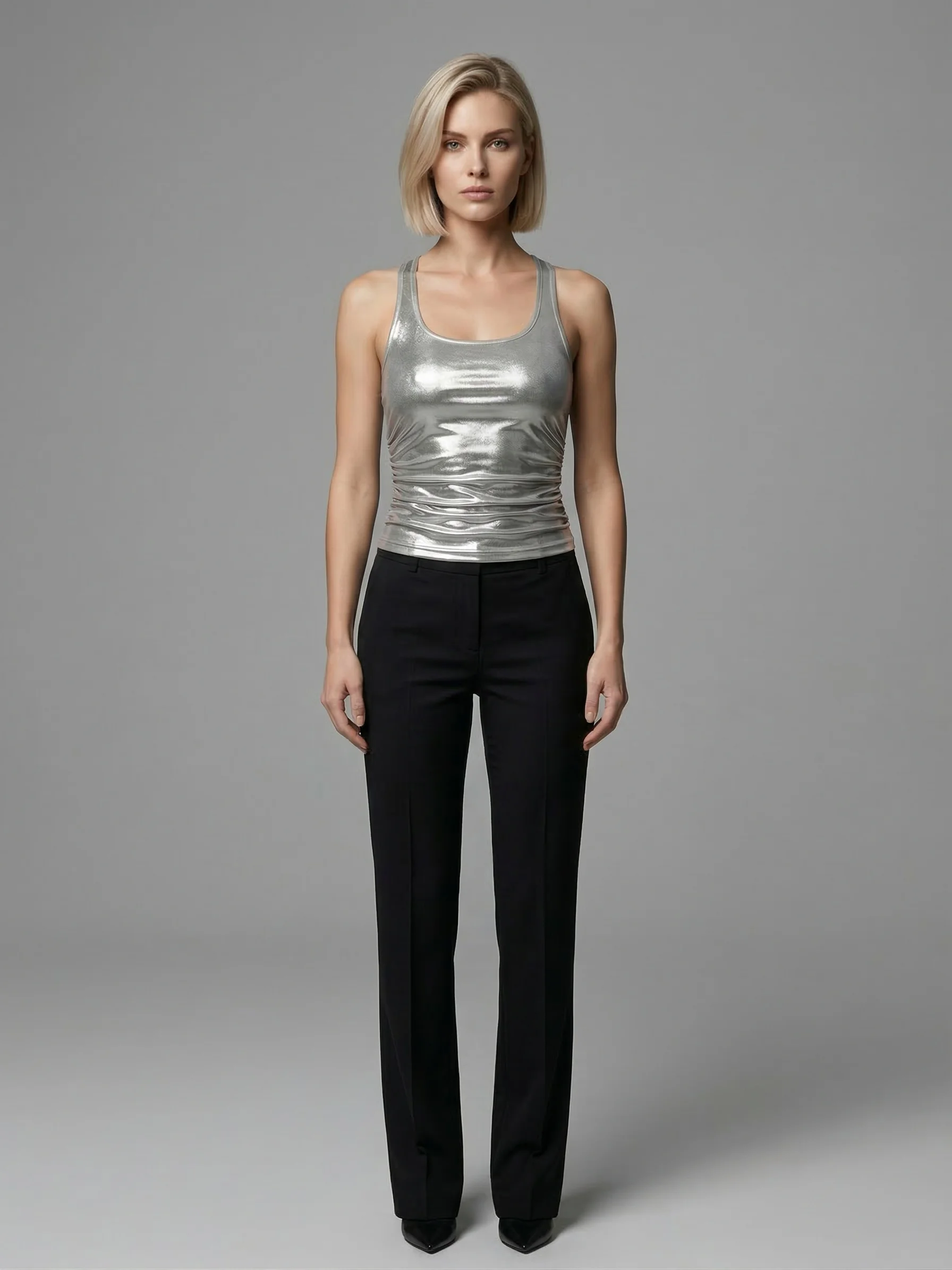 2026 Damen Y2K-Stil Leuchtend Farbiges Trägerloses Crop Top Nachtclub-Party Sexy Ärmelloses Top Trendiges Eng Anliegendes Modisches Oberteil – Detail 1