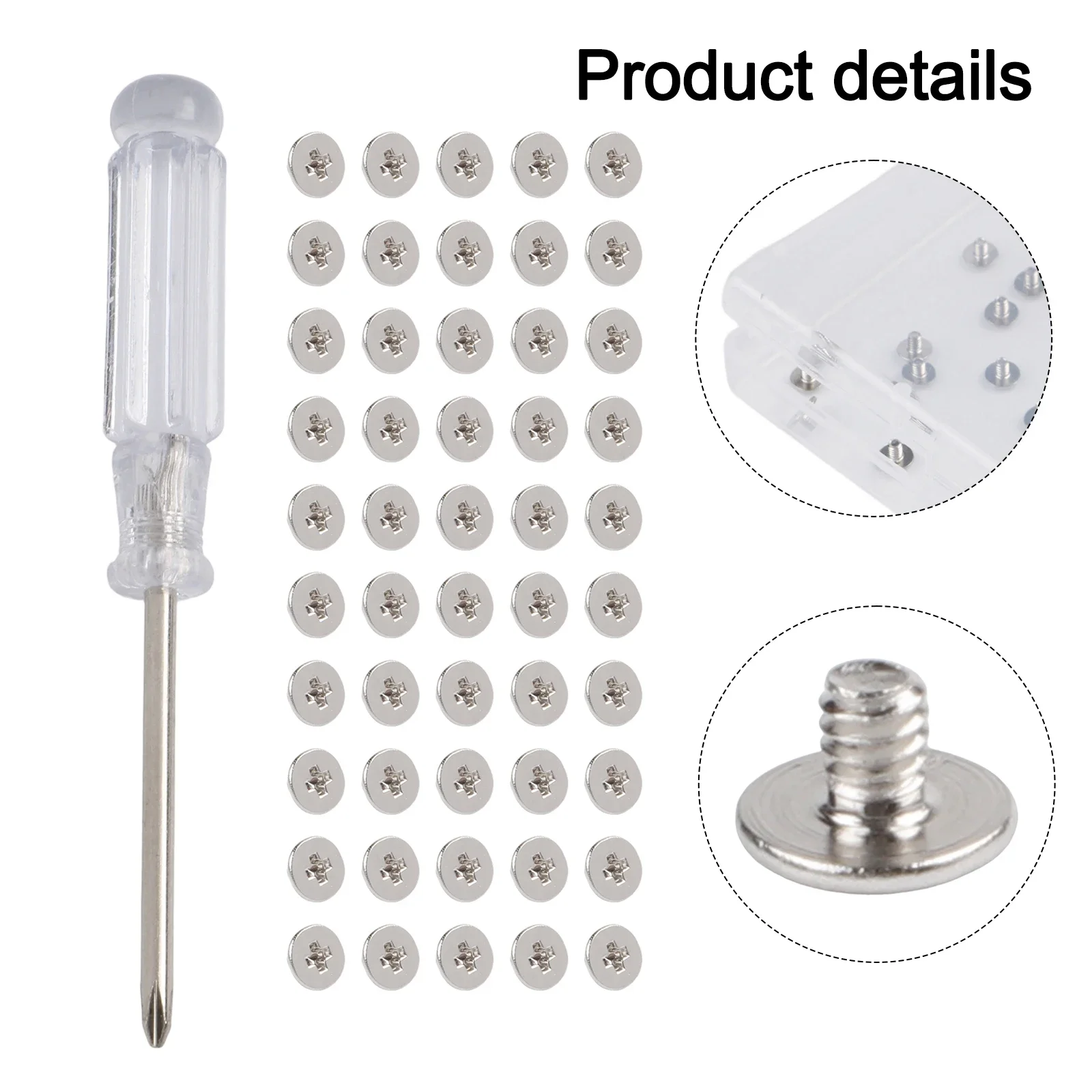 PC Mounting Screws Flat Head Screws Silver Rust Resistant Screws For Computers Nickel-plated Finish Carbon Steel