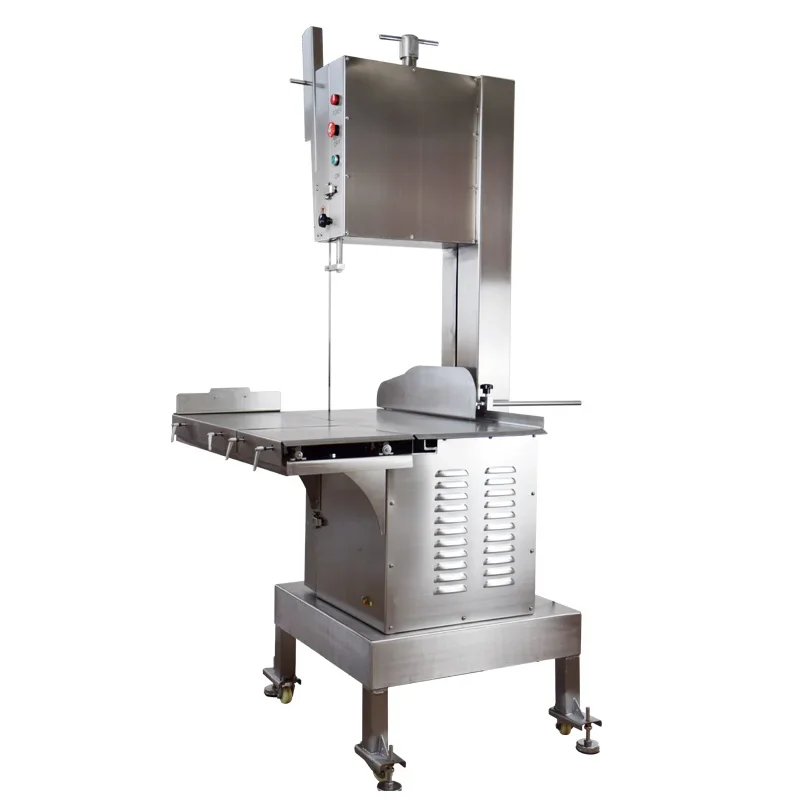 Tabletop Commercial Bone Saw, Stainless Steel Bone Cutting Machine for Meat, Beef Bones, Mutton Bones and Ham