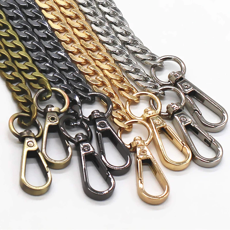 120cm Metal Replacement Bag Chain DIY Hand-Woven Shoulder Handbag Detachable Aluminum Alloy Straps Parts Jewelry Accessories