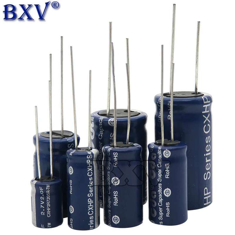 2PCS/LOT Super Capacitor Farad Capacitor 2.7V  2F 3.3F 4F 4.7F 5F 6F 7F 8F 10F 15F 20F 25F 30F 60F