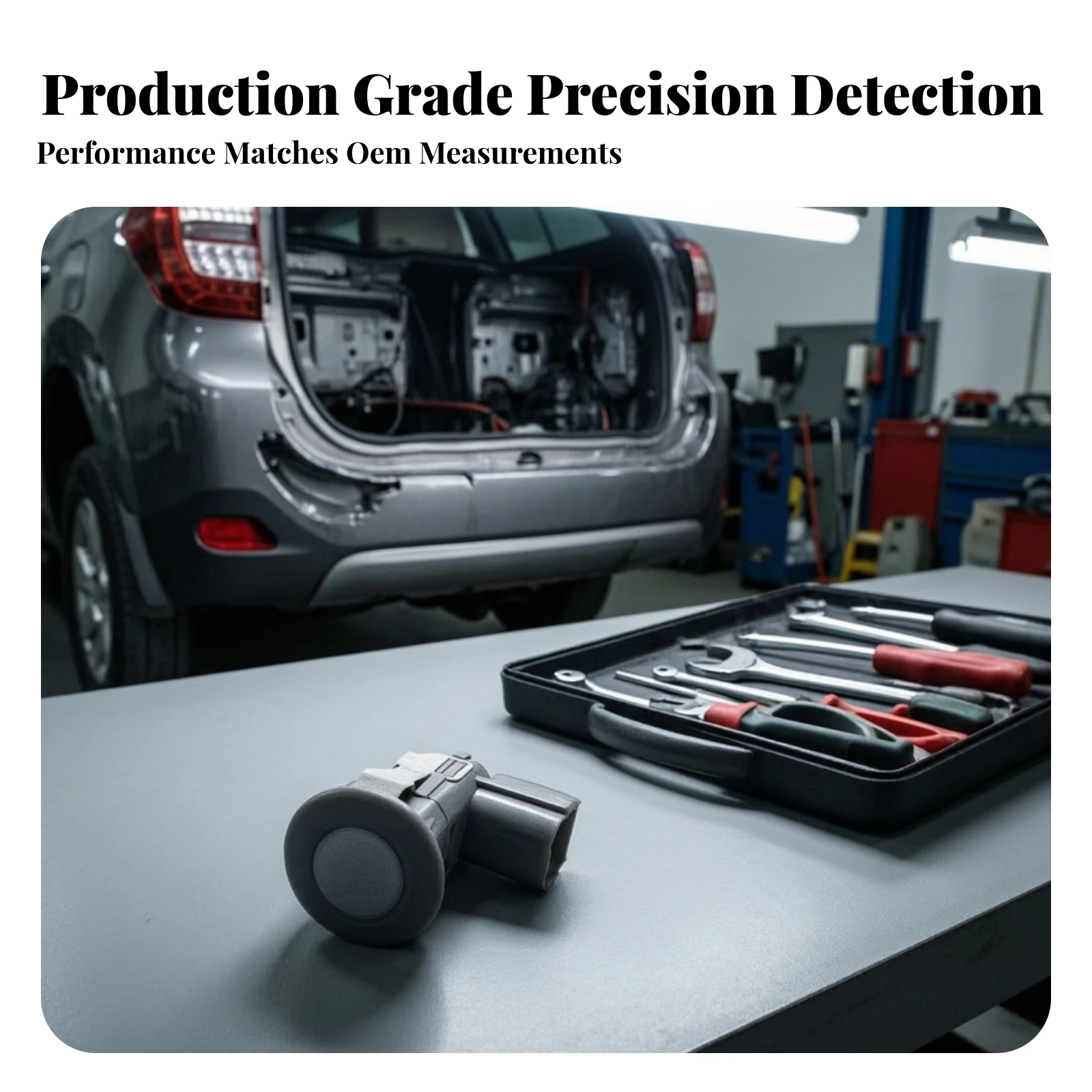 Parking Sensor with Retaining Clip Sonar Backup Detection Parking Sensor Car Accessory Easy to Install Impact Resistant