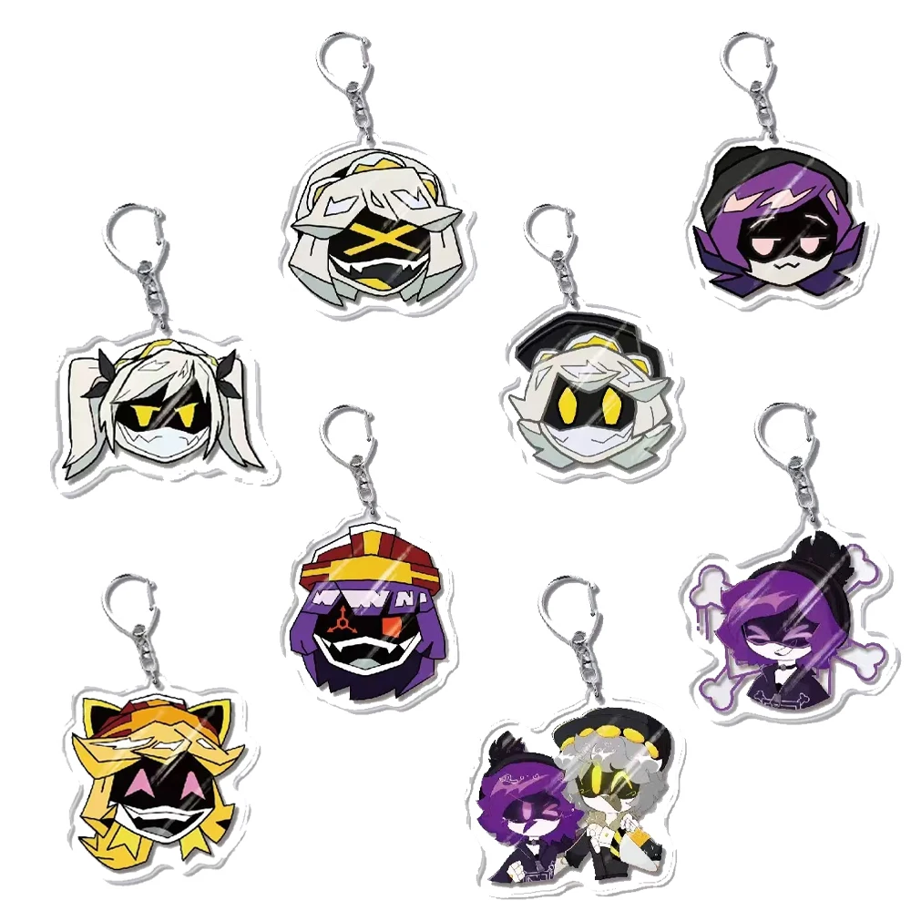 Inorganic Killer Anime Peripherals Uzi Doorman Figure Acrylic Pendant Big Head Expression Cute N Figure Acrylic Keychains Toys