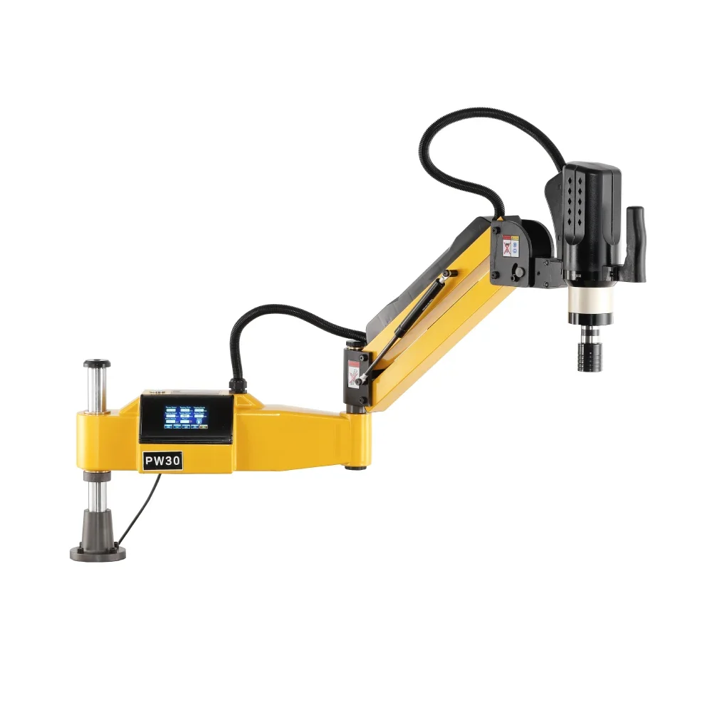 M3-M16 Hot Cnc Automatic Flexible Arm Nut Screw Servo Electric Tapping Machine Thread Drilling Machine for Pipe Metal China Made