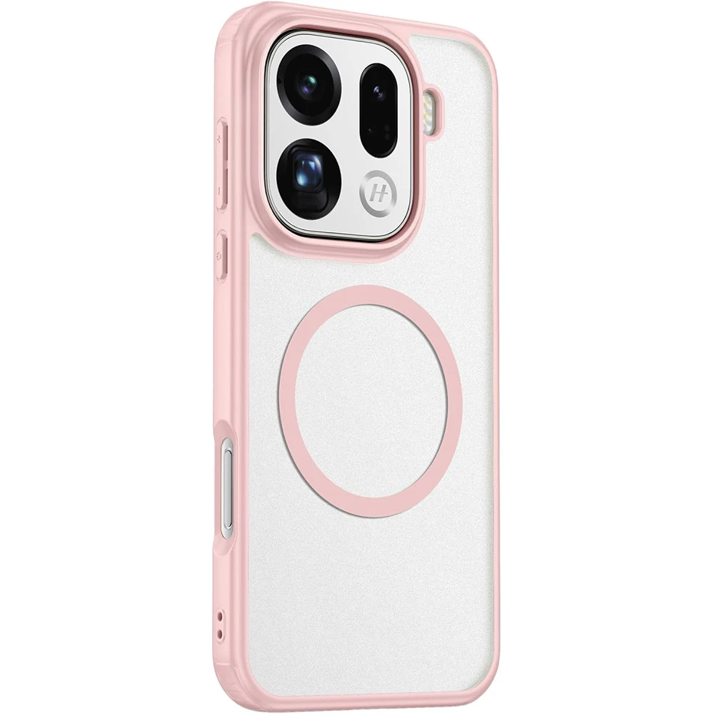 

For Oppo Find X9/X9 Pro Case, Matte Hard PC Back Cover + Soft TPU Bumper, Wireless Charging Compatible, Shockproof Protection