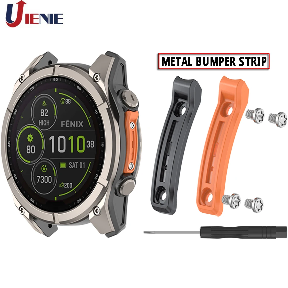 Replacement Watch Bumper Strip for Garmin Fenix 8 Pro/Tactix 8/Quatix 8/Fenix8 47&51MM Metal Decorative Anti-collision Strip
