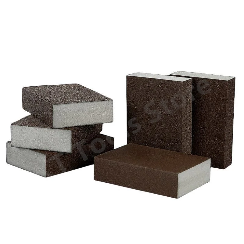 7Pcs Sanding Sponge Blocks Wall Grinding Sponge Sand Brick Sandpaper Paint Metal Trimming Cleaning Abrasive Hand Tools