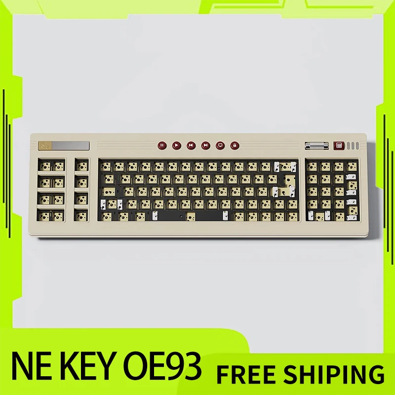 Ne key Oe93 Mechanical Keyboard Kit 3mode Retro Style Aluminum Gamer Keyboard Kit Nekey Custom Computer Gamer Accessories Gifts