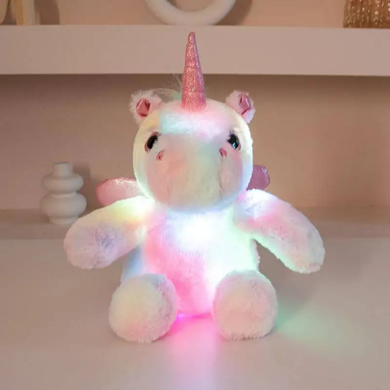 The Latest Luminous Unicorn Horse Kawaii Plush Toy Figurine Doll Cartoon Anime Cute Companion Sleeping Children Gift Doll 23 The Latest Luminous Unicorn Horse Kawaii Plush Toy Figurine Doll Cartoon Anime Cute Companion Sleeping Children Gift Doll