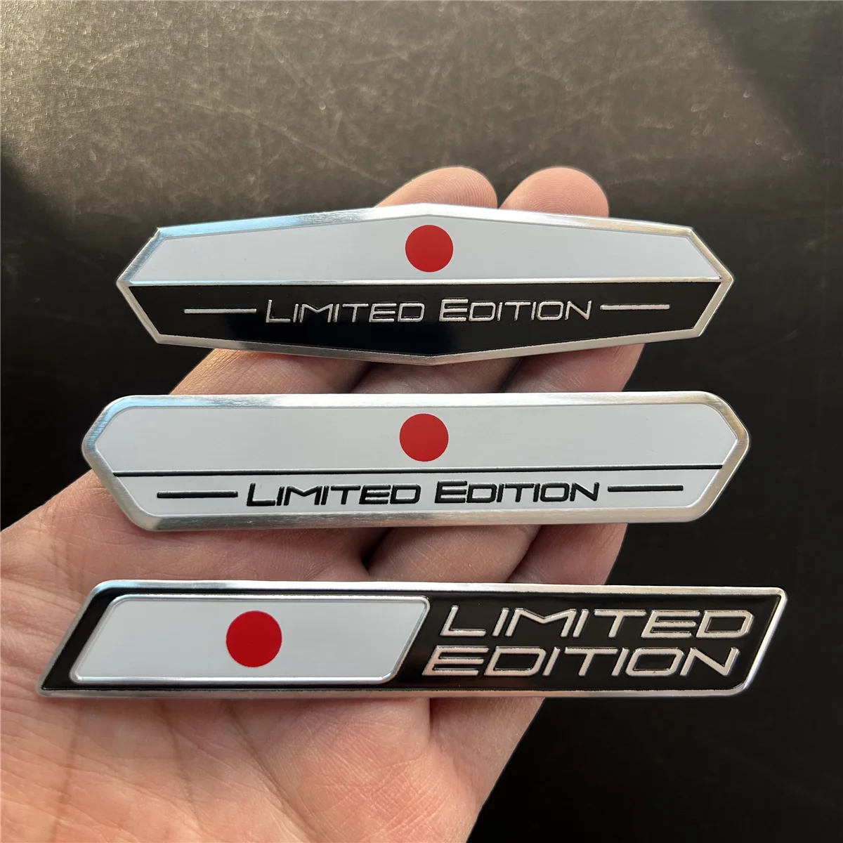 Limited Edition Japan National flag Aluminium Adhesive Emblem Rear Trunk Badge Fender Sticker Body Decal car emblem