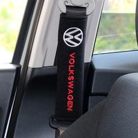 2pcs Car Seat Belt Pads Seat Shoulder Strap Pad Cushion Cover for Volkswagen VW golf 7 MK2 MK3 MK6 MK7 polo passat Car-Styling