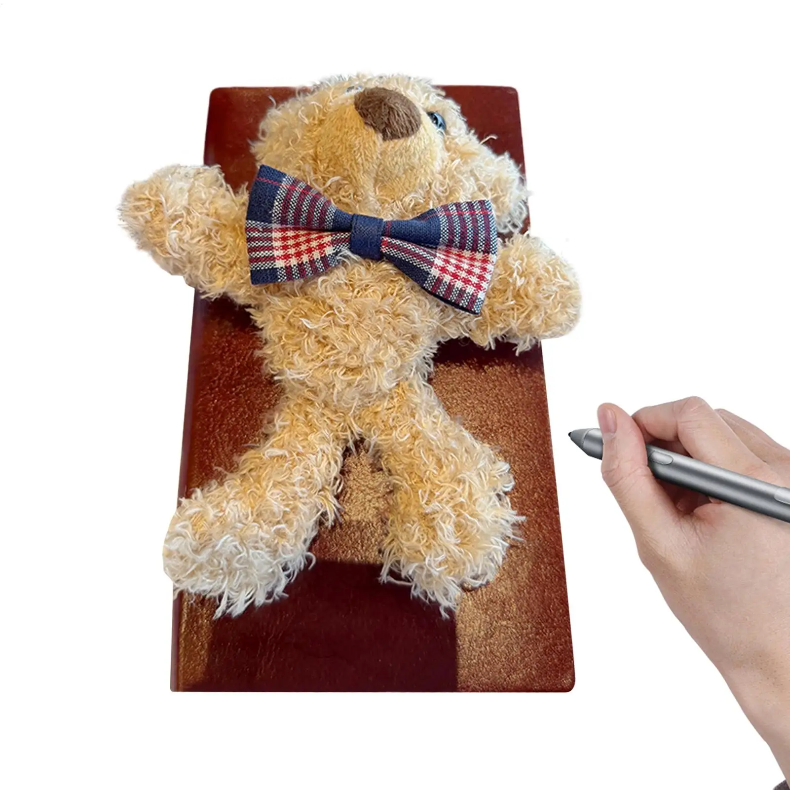 

Little Bear Plush Student Notebook Cartoon Cute Little Bear Bow Notebook Kids Journal School Travel Notebook For Boys Girls