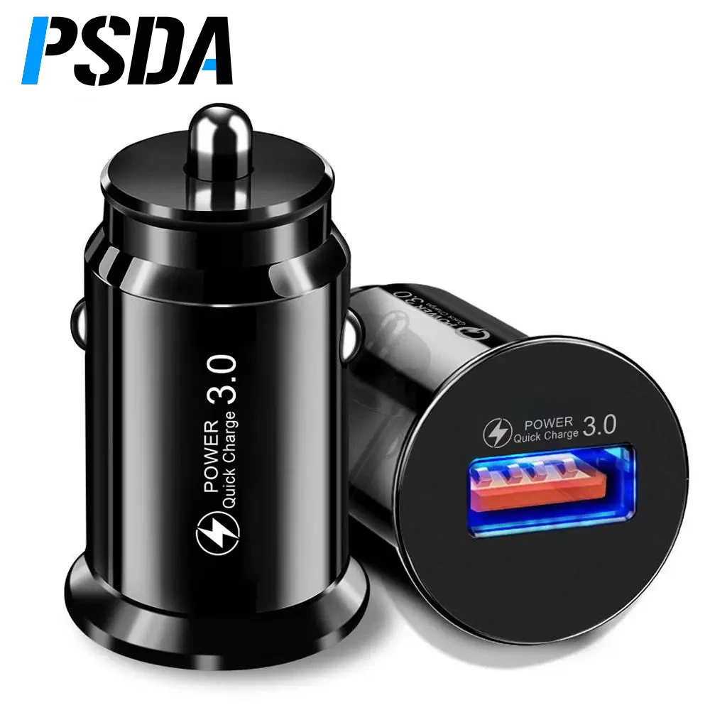 PSDA Car Charger Dual USB fast Charge For Samsung S10 iPhone XS Max Xiaomi Huawei Mini Mobile Car Phone Charger Adapter in Car