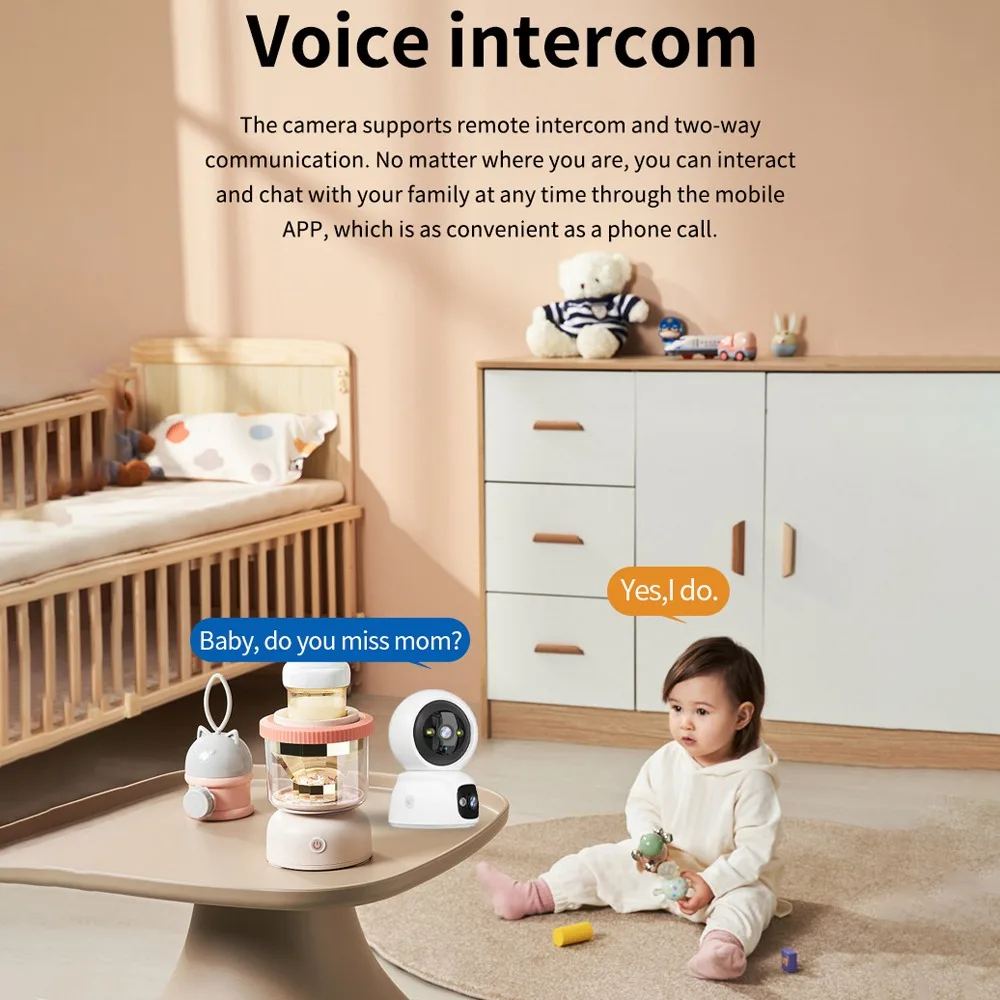 360° Wireless WiFi Surveillance Camera Night Vision 2-Way Talk WiFi Indoor Camera Voice Intercom High Definition