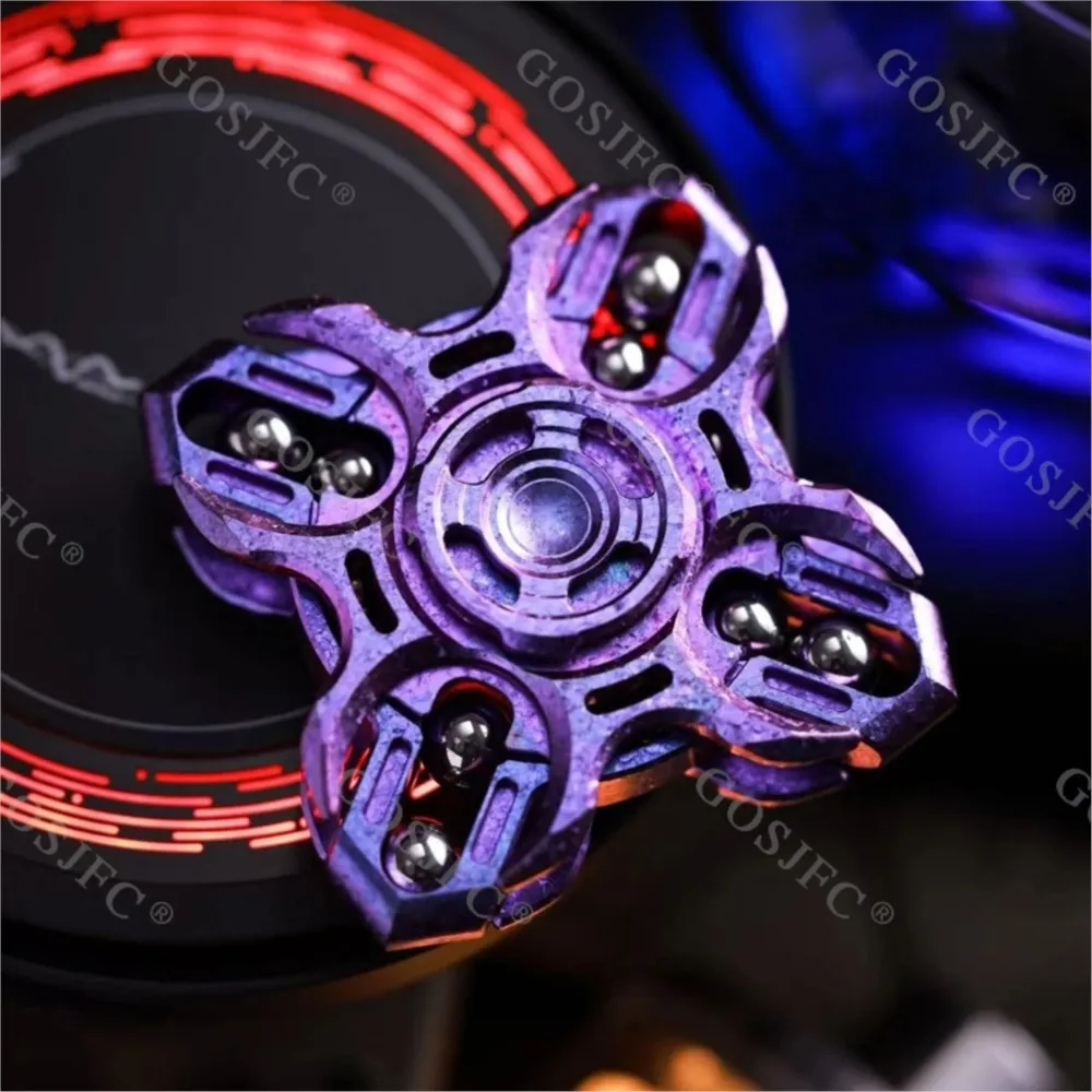 MOT diapasón dedo Spinner cristal de hielo Zirconio Fidget Spinner alivio del estrés juguete escritorio Juguetes