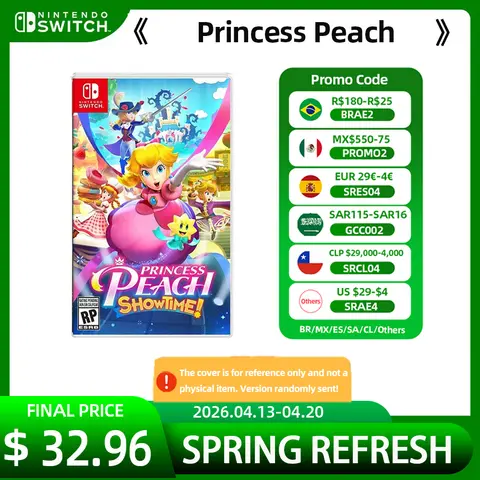 Nintendo Switch Game - Princess Peach : Showtime!- 100% Official Original Physical Game Card Deals for Nintendo Switch OLED Lit