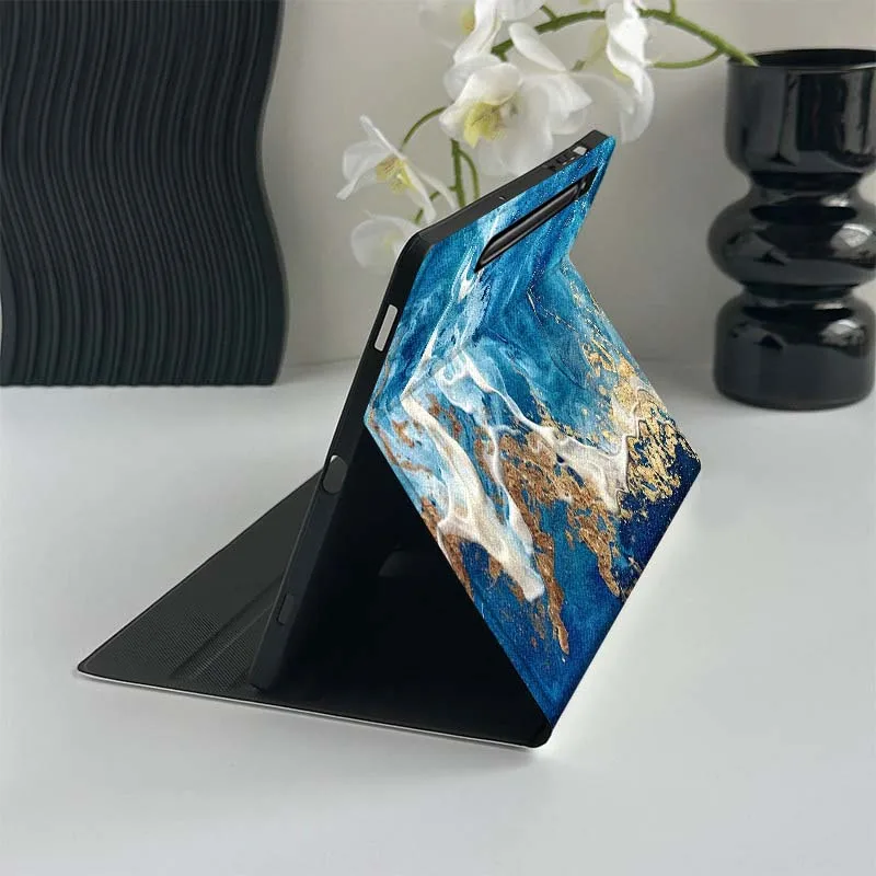 Marble texture art creativity For Samsung Galaxy Tab S7 S8 S9 S10 11 12.4 13.1 FE Plus Lite Inch Cover Tablet Case