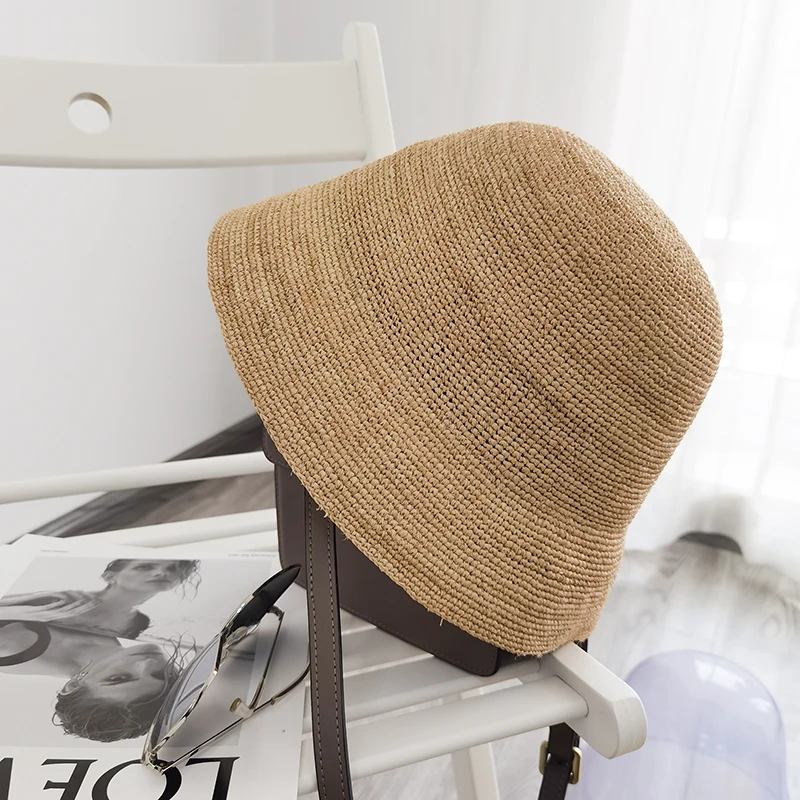 elegant-wide-brim-straw-fisherman-hat-women's-breathable-handwoven-raffia-sun-hat-casual-summer-fashion-accessory