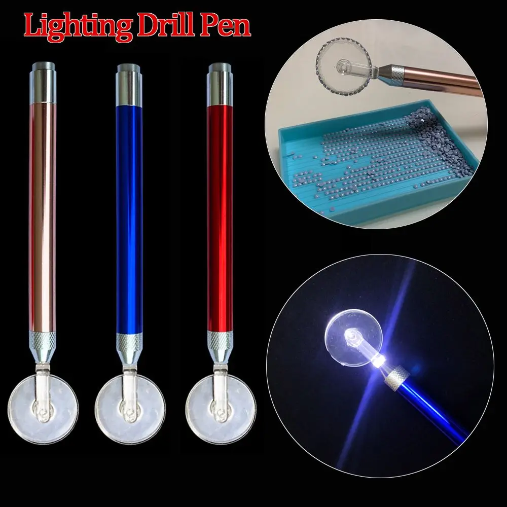 Roda de rolagem de costura bordado acessórios rolo ferramenta pintura diamante ponto broca caneta 5d iluminação broca caneta