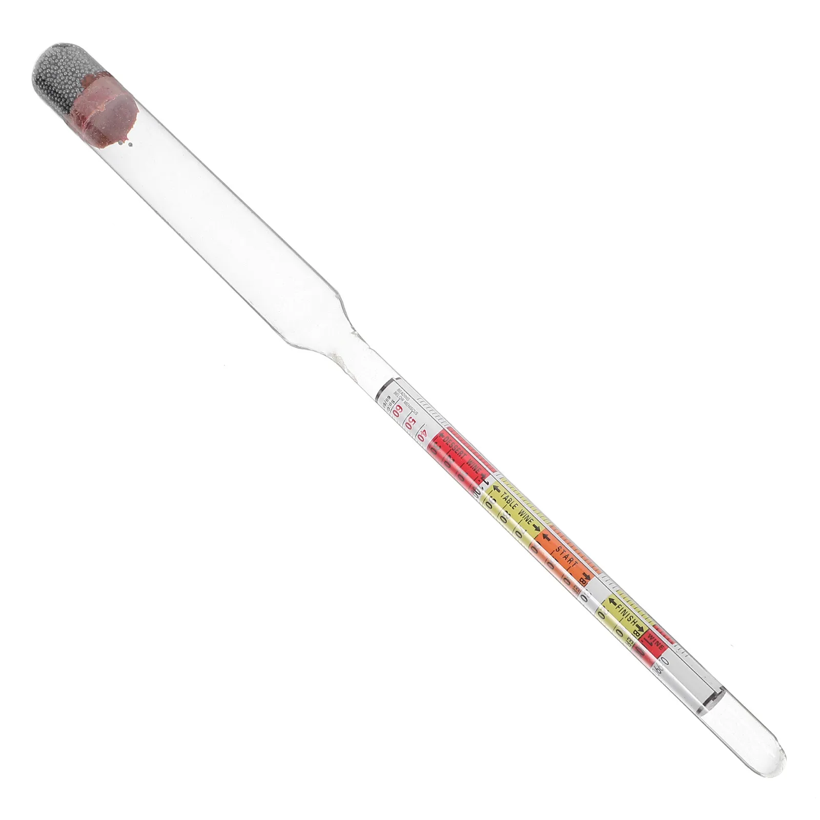 Transparent Glass Alcohol Meter Alcohol Tester Professional Hydrometer for Liquor Wine Brewing Tool Alcoholmeter