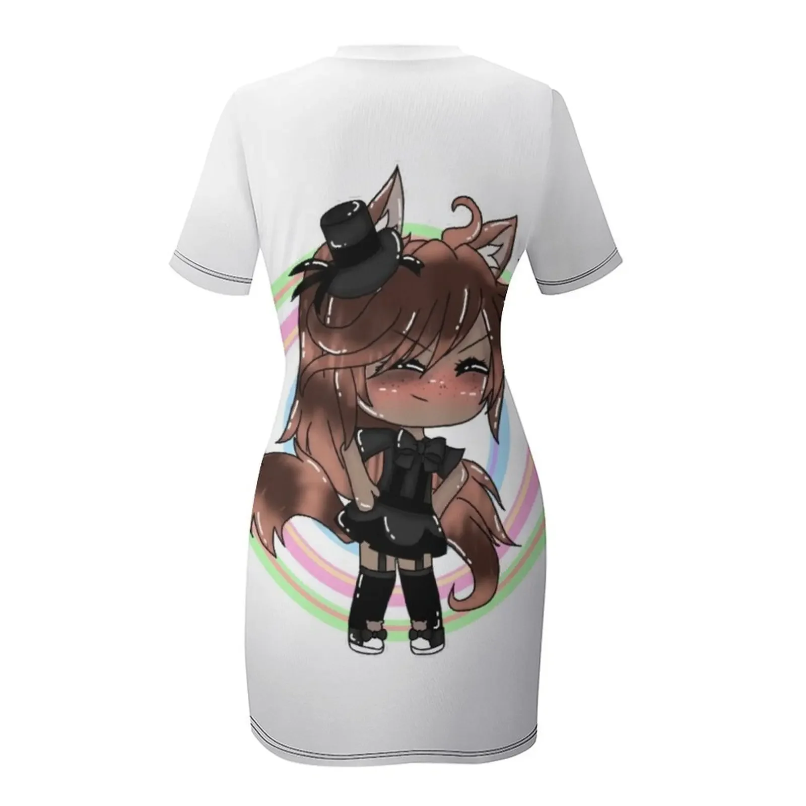 Lisa bad girl, Gacha Life, Gacha Club Short-Sleeved Dress elegant and pretty women's dresses Dress