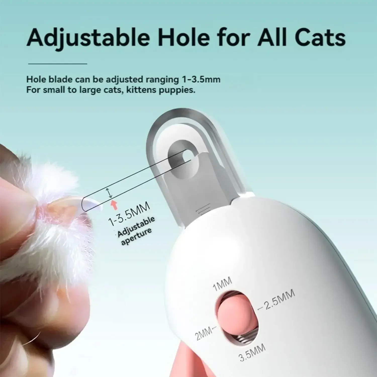 New Pusher Scissors For Dogs And Cats Can Be Adjusted Round Hole Scissors Nail Scissors Do Not Hurt Blood Line Blind Scissors
