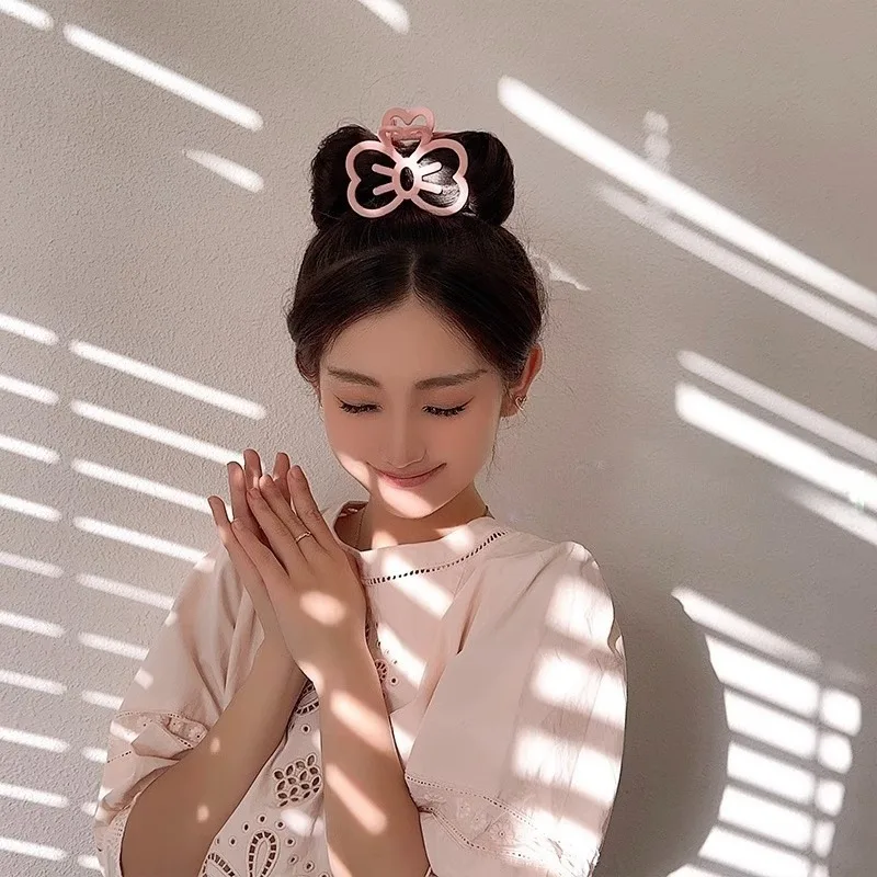 

Candy Color Cat Bow Hair Clip Women Plastic Claw Clip Fashion Crab Hairclip For Girls Sweet Hairs Claw Hair Accessories