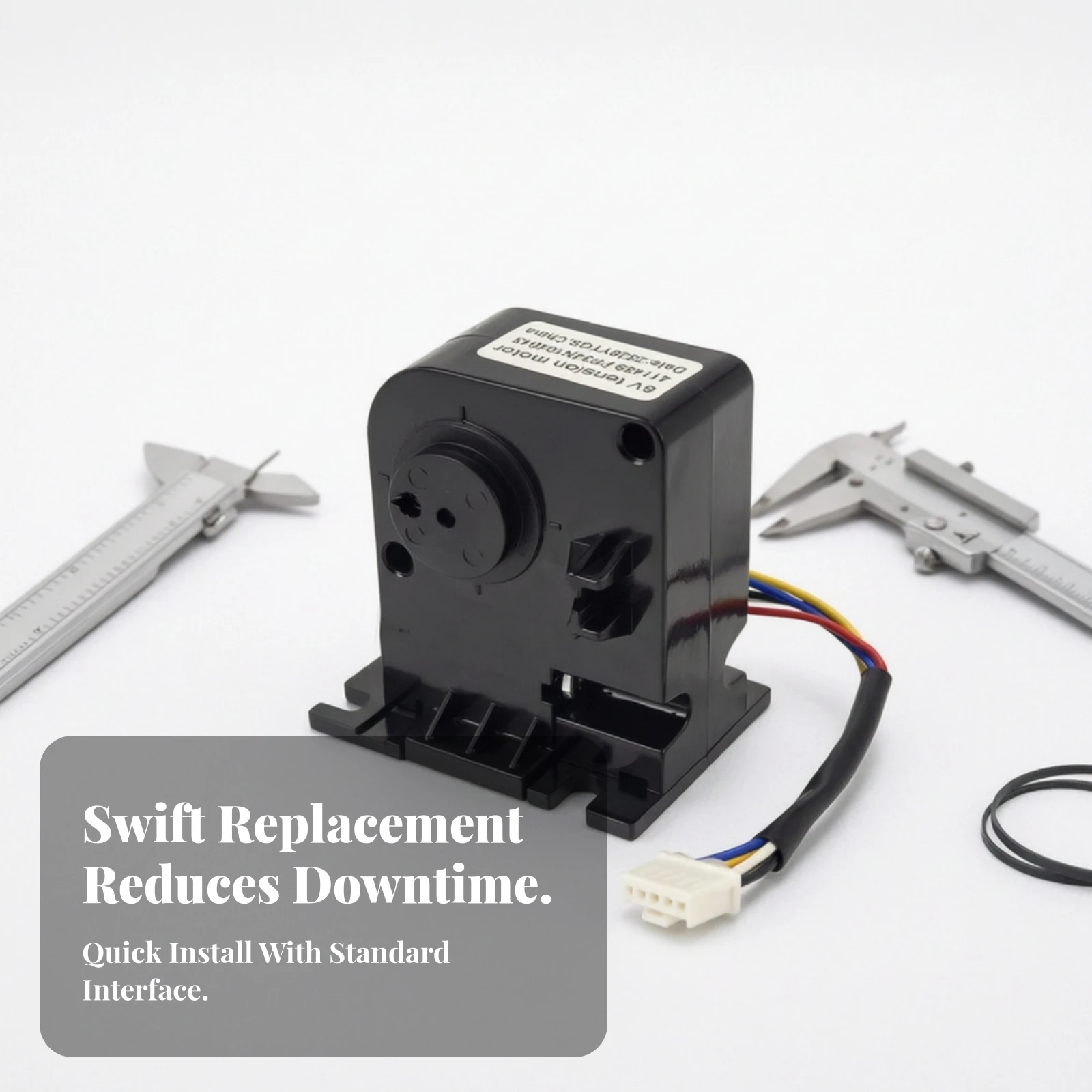 Tension Motor with Connector Electric Tension Motor Cable Connector Robust Power Cord Efficient for Stationary Bikes