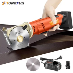 12V Electric Rotary Scissors 70/90mm Electric Round Scissors Handheld Sewing Machine Rechargeable Leather Cloth PVC Shears