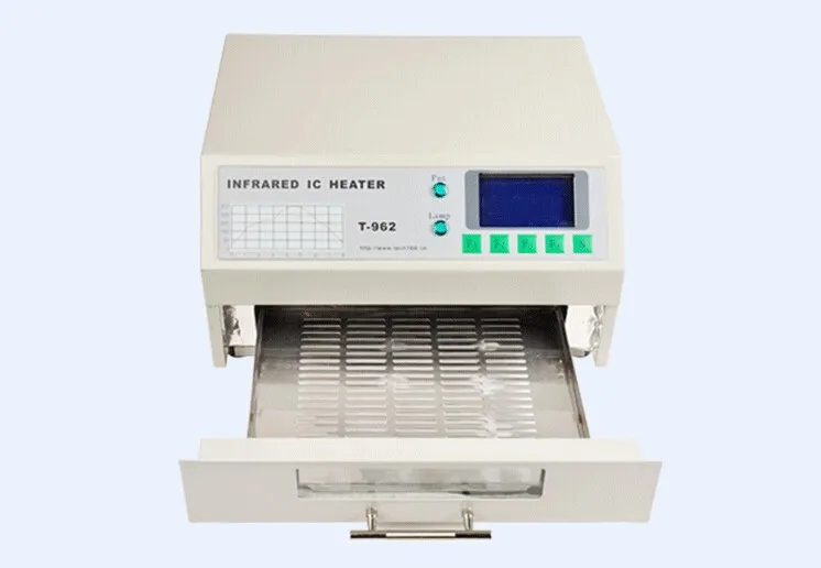 PUHUI T-962 Authorized Infrared IC Heater T962 Desktop Reflow Solder Oven BGA SMD SMT Rework Station T 962 Reflow Wave Oven