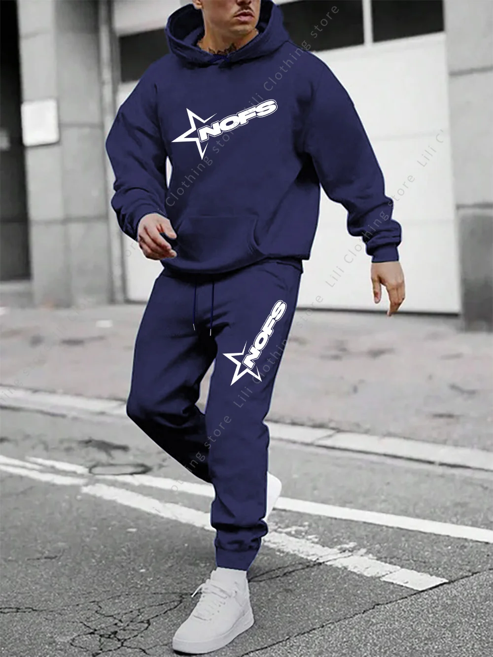 Men's Tracksuit Hoodies And Sweatpants 2 Piece Set Casual Letter Printed High quality 2025 Outfits Suit Sportwear Men Pants Sets