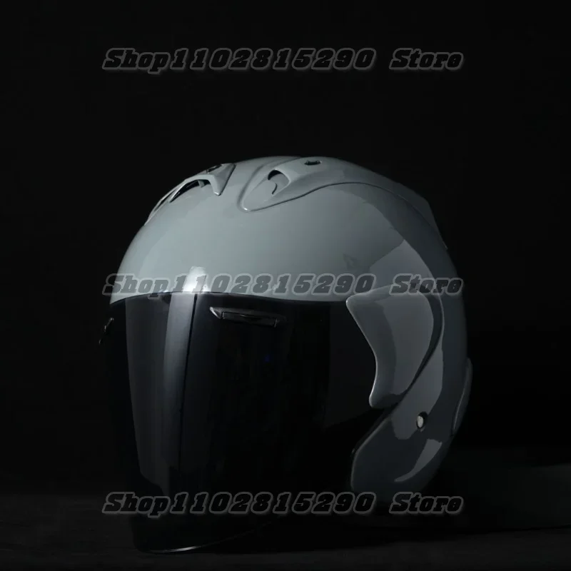 

Ram3 Bright Gray Half Helmet Men and Women Motorcycle Off-Road Summer Helmet Downhill Racing Mountain Cross Casco Capacete