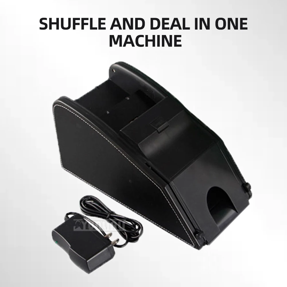 

Автоматическая машина для перемешивания карт 2-в-1 и коробка дилера для перемешивания карт покера в казино