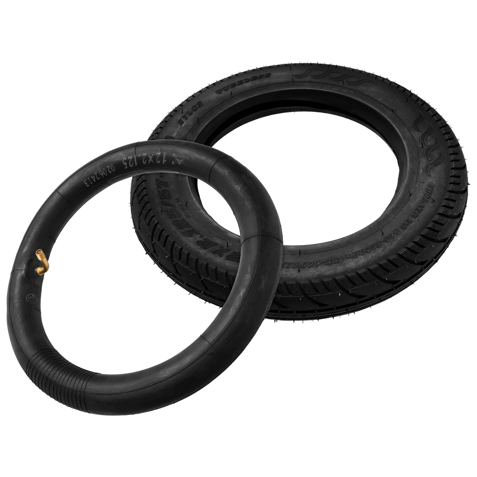 

1 Set Electric Scooter Tire Set Inner Tube Anti Burst High Strength Easy Installation Suitable Various Electric Vehicles