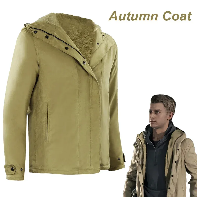 Hazard Bio Village Ethan Winters Cosplay abrigo de fantasía ropa Biohazard juego disfraz hombres adultos fantasía trajes de fiesta