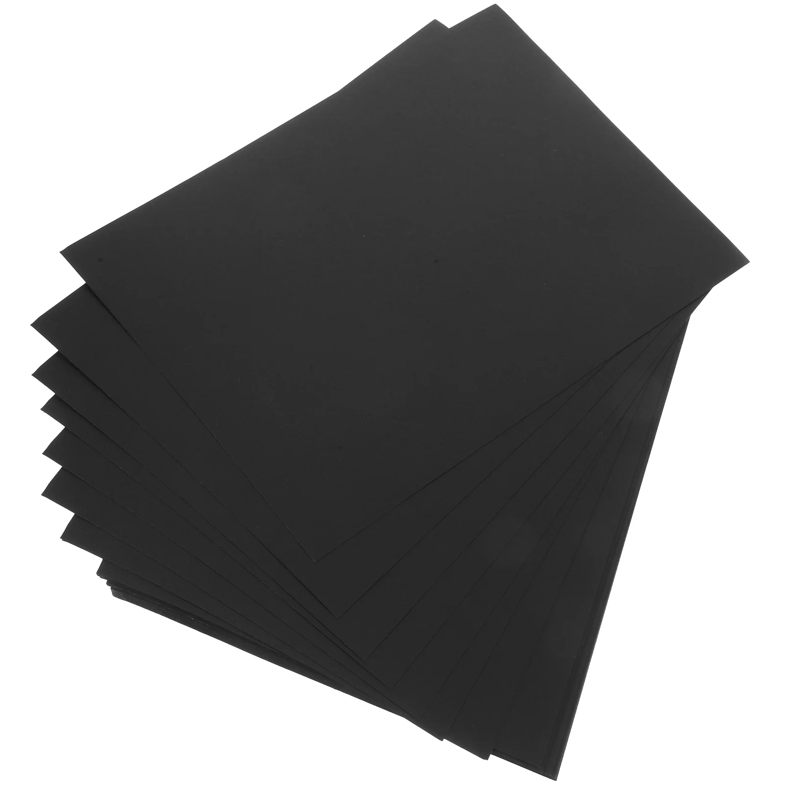 

50 Pcs Black Cardboard Diy Paper Drawing Supplies Crafting Photo Album Making Cardstock Jam Coloured