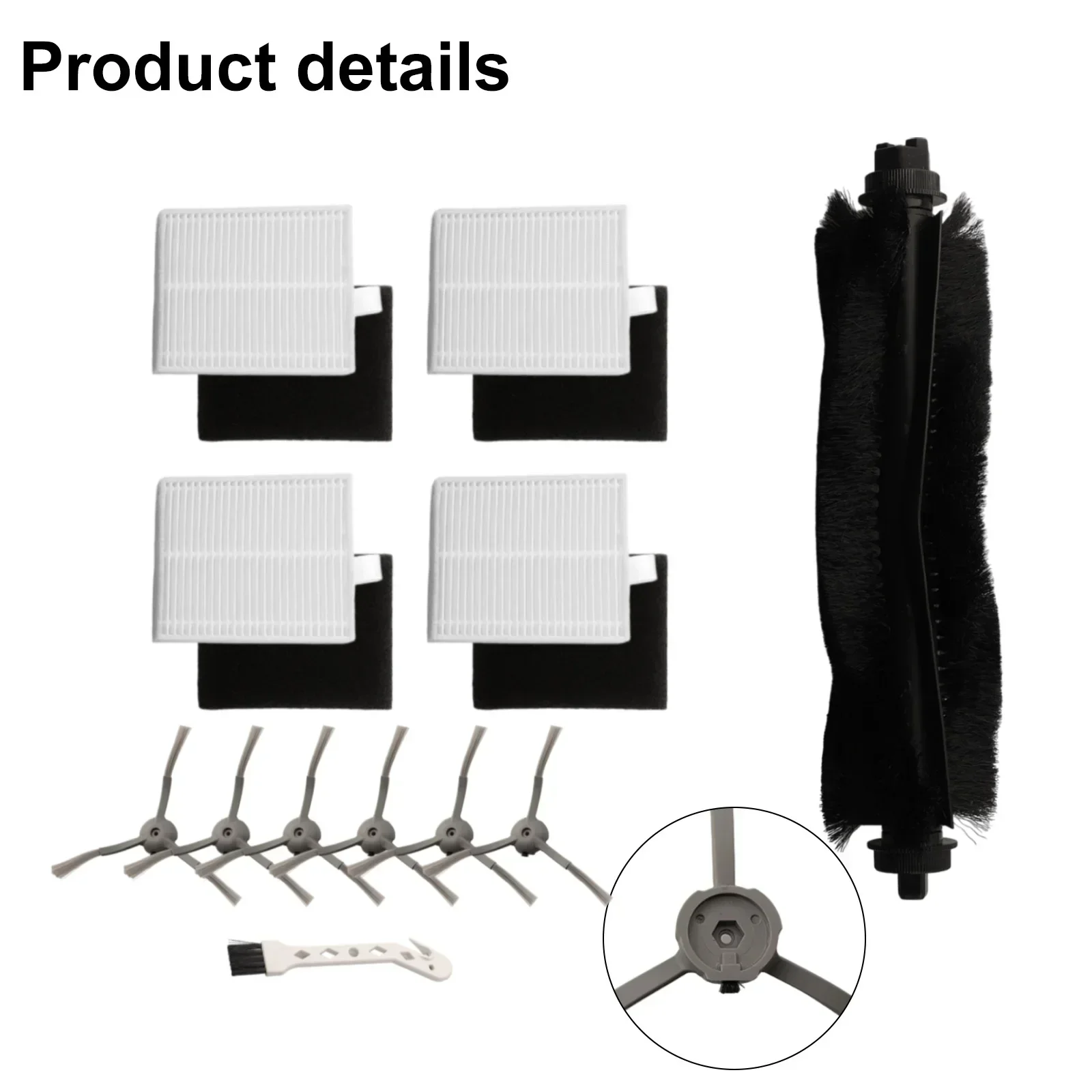 Роликовые боковые щетки, фильтры для робота-пылесоса L60/L50, запасной комплект для замены, боковые щетки, фильтры, роликовая щетка