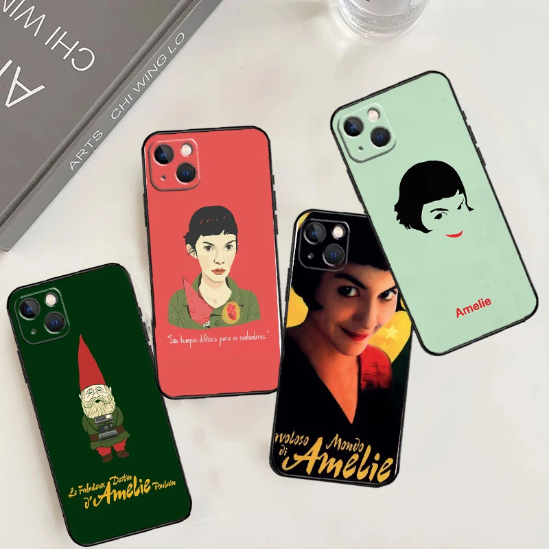 Amelie Poster Classic France Movie Phone Case For iPhone 15 16 14 Plus 13 12 Mini 11 Pro Max X XR XS Max 7 8 Back Cover