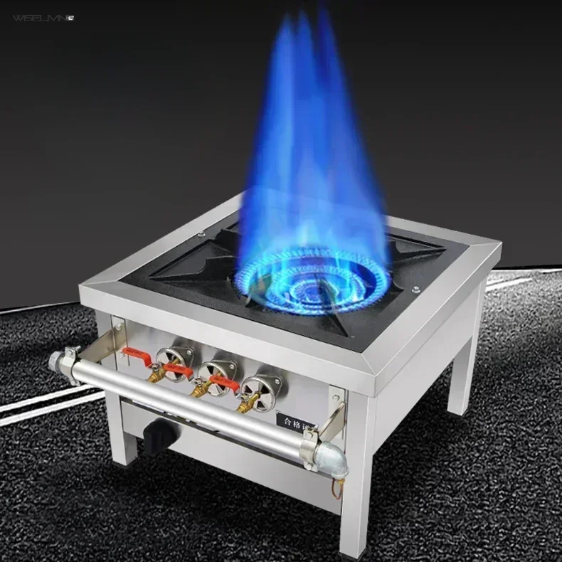 Energy-Saving Commercial Stove. Flameout Protection. Low Soup Stove. Strong Fire Stove. Stainless Steel
