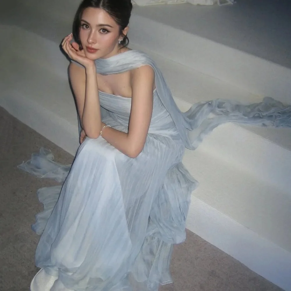 

Customized Prom Dresses Mermaid Elegant Party Gowns Strapless Simple Floor Length Evening Dress New فساتين سهرة