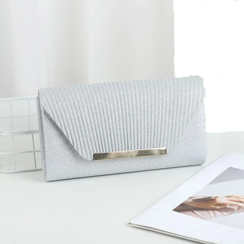 Fashion Elegant Clutch Bag New 2023 Hot Selling Chain Dinner Bag Bride Bridesmaid Lady Handbag Factory Outlet image 3
