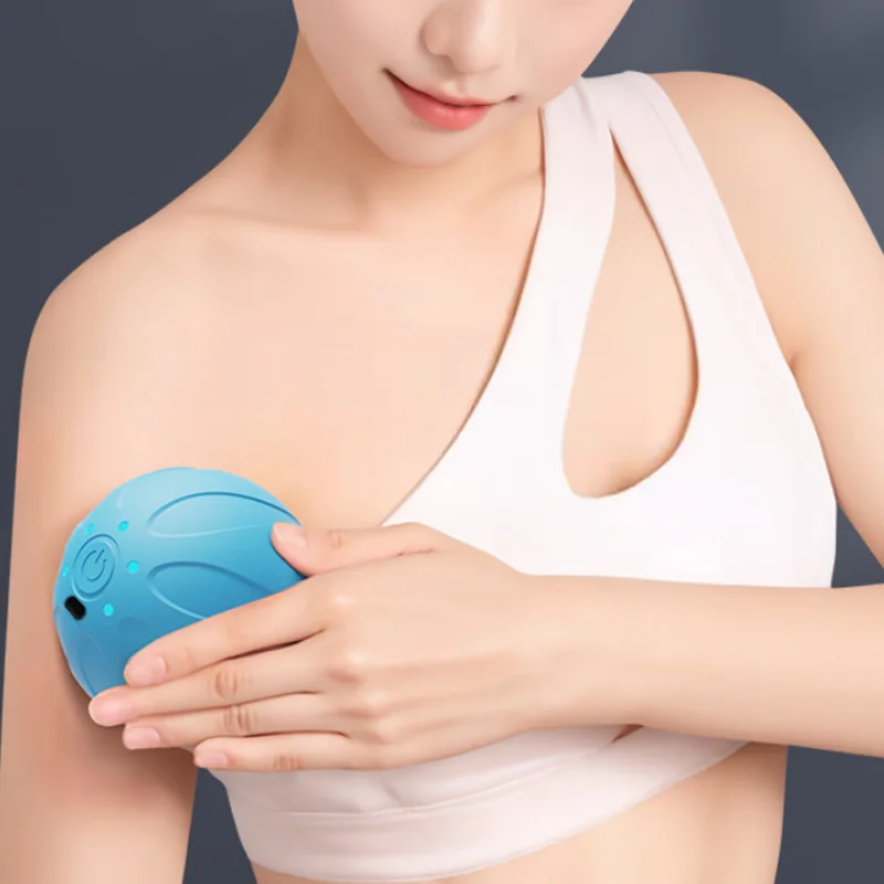 New Vibrating Massage Ball Handheld Deep Tissue Massager Helps You Relax 5 Speed Settings Ideal for Yoga and Fitness