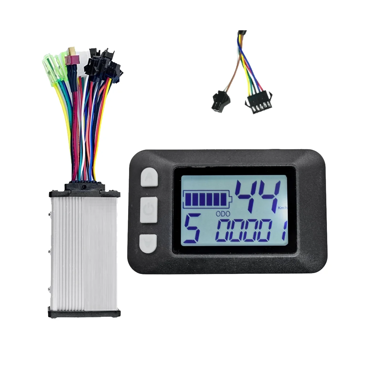 

P9 LCD Display Dashboard Meter LCD Screen+36V 350W Sine Wave Controller Electric Bike Meter for E-Scooter(SM Plug)