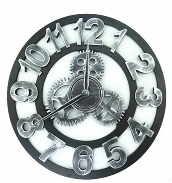 Rustieke Gear Wandklok