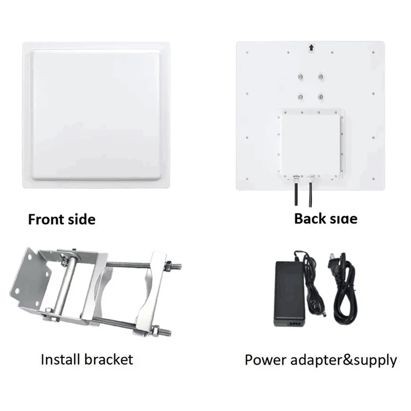 Long Distance 15M Long Range 8dpi Antenna RS232/485 Wiegand UHF Card Reader Free SDK Long Range RFID Card Reader