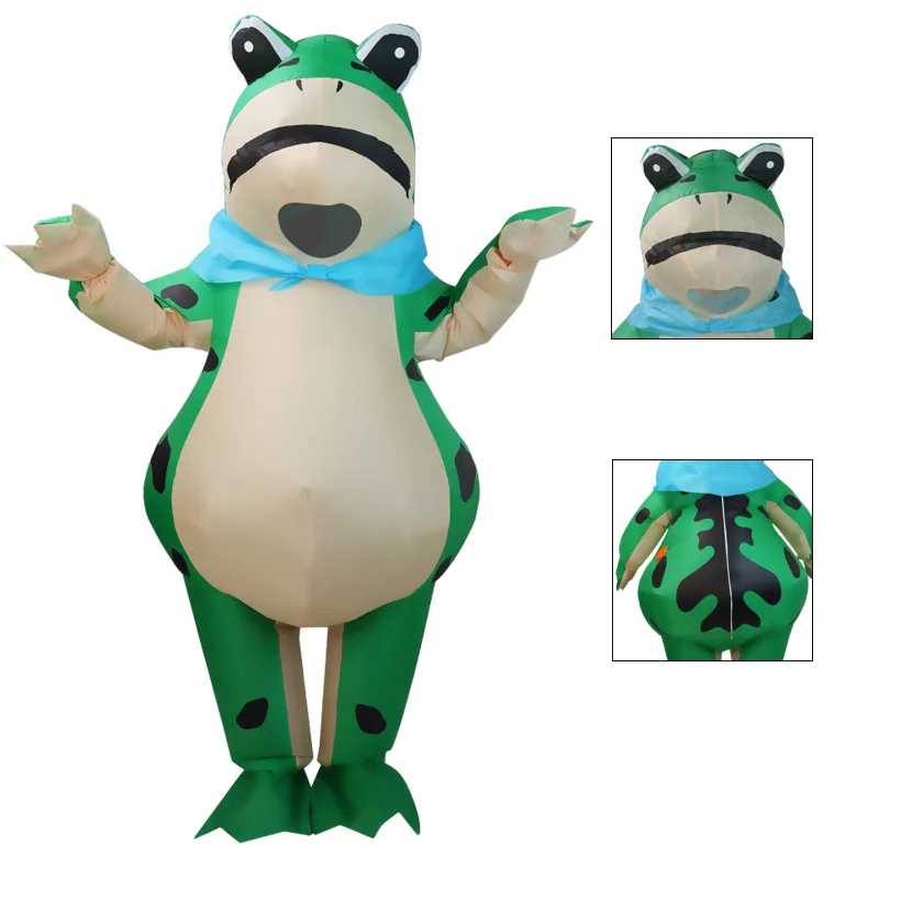 

Anime Cosplay Hot Frog Inflatable Costume Suits Dress Christmas Carnival Halloween Party Costume for Adult Role Play