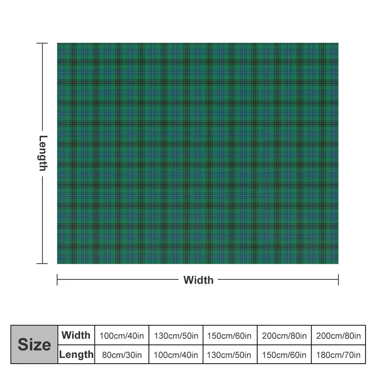 Clan Henderson Tartan Throw Blanket bed plaid Decorative Sofa Multi-Purpose Blankets For Baby Blankets